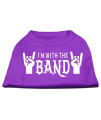With the Band Screen Print Shirt Purple XXL